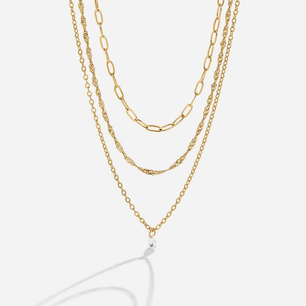 Jana Triple Chain Necklace