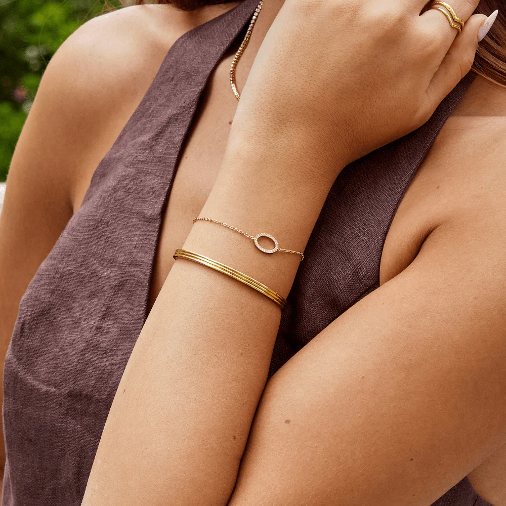 Kaia Round Crystal Bracelet - Image 2