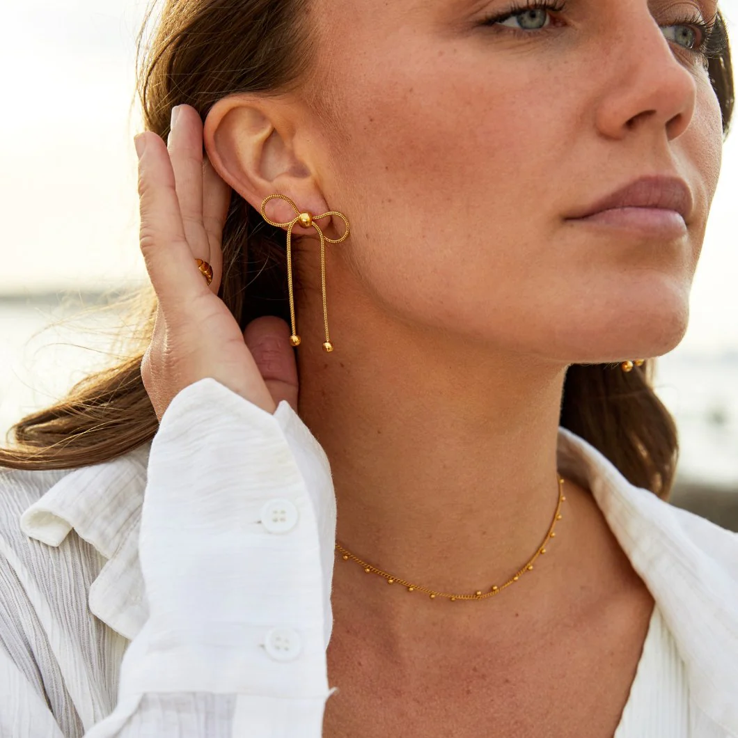 Katie Bow Earrings - Image 3
