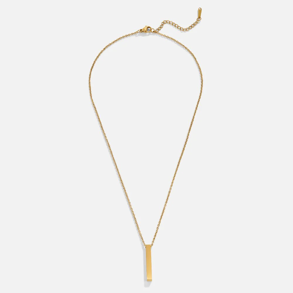 Lala Gold Bar Necklace - Image 4