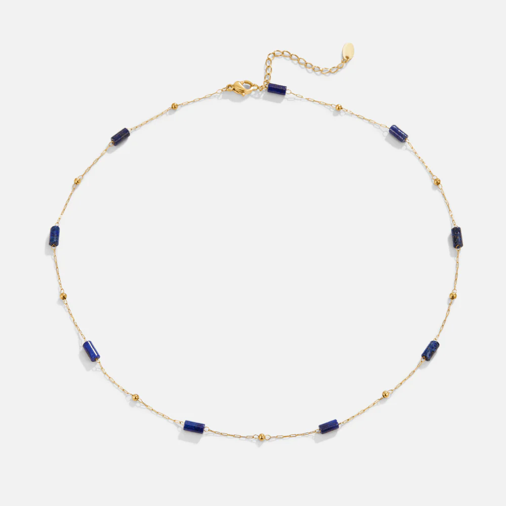 Lapiz Lazuli Bead Necklace - Image 3