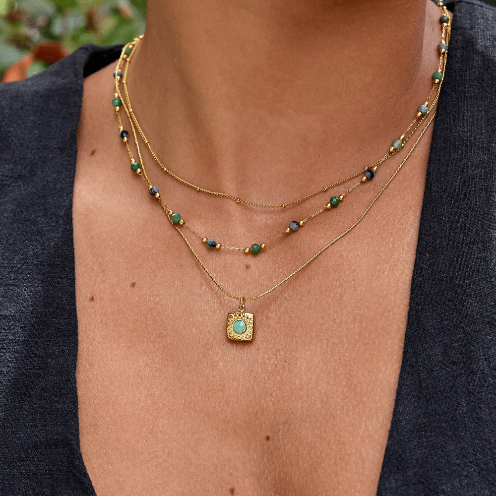 Lara Vintage Gold Necklace - Image 6