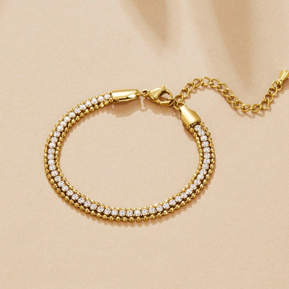 Layered Adison Crystal Bracelet - Image 3