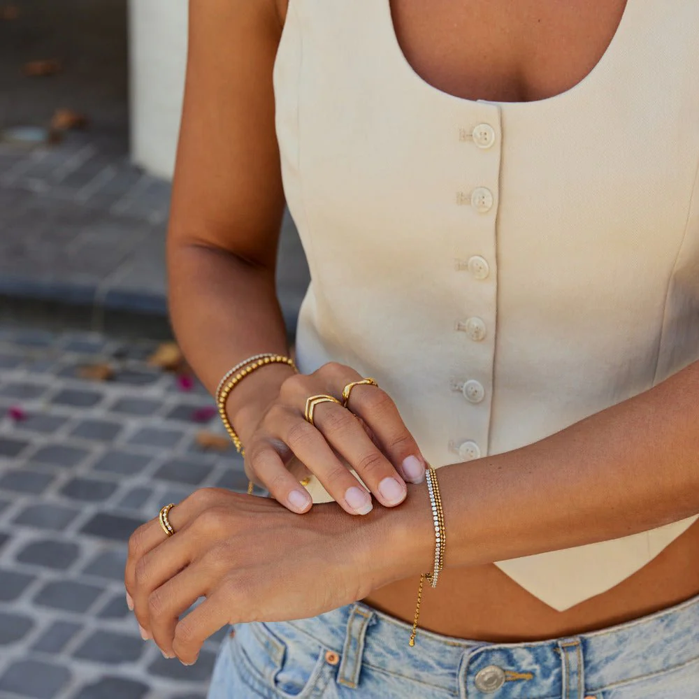 Layered Adison Crystal Bracelet - Image 4