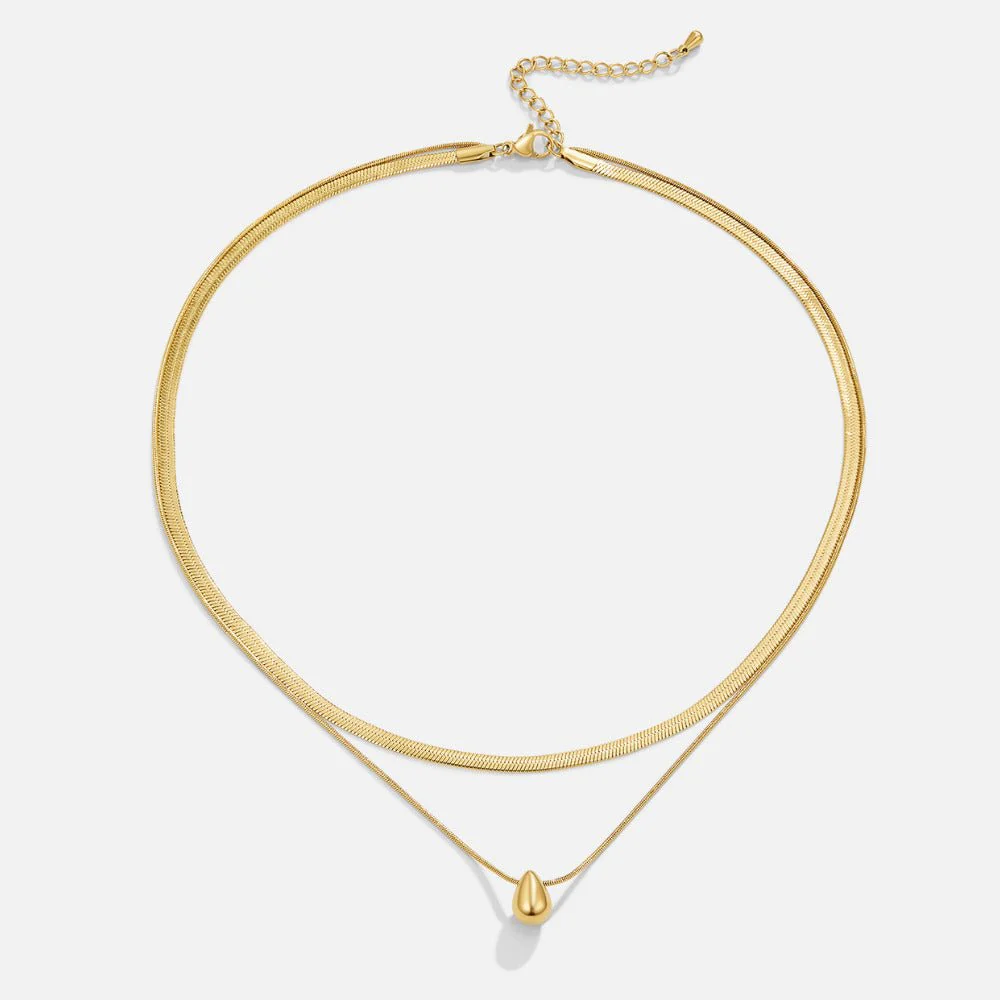Layered Bella Teardrop Necklace - Image 3