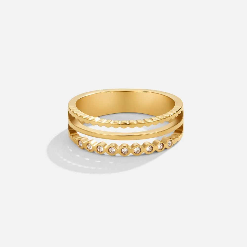 Layered Elowyn Crystal Ring - Image 3