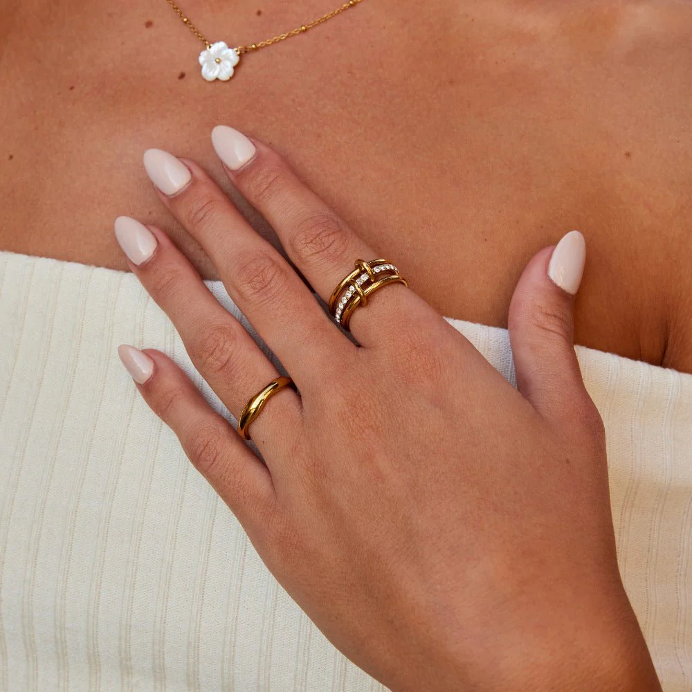 Layered Kaili Gold Ring - Image 2