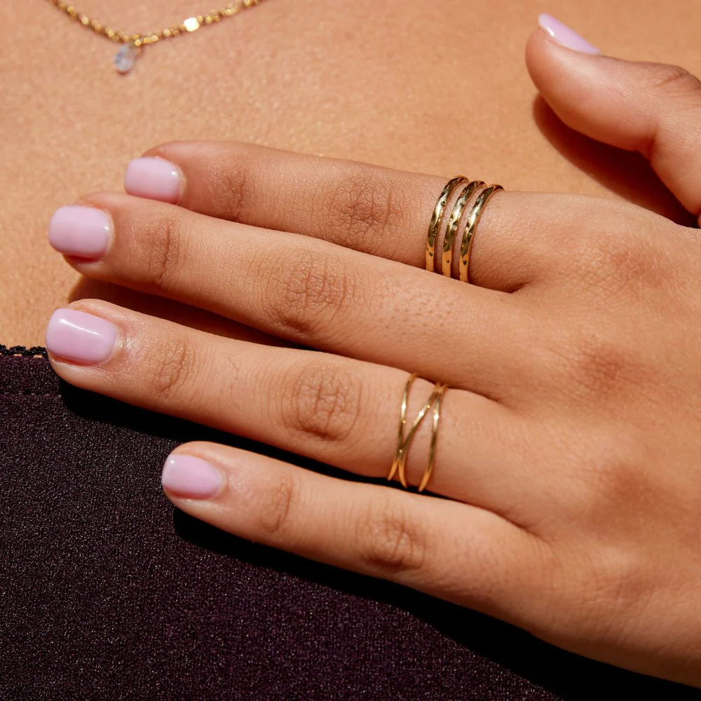 Ohio Layered Gold Ring - Image 2