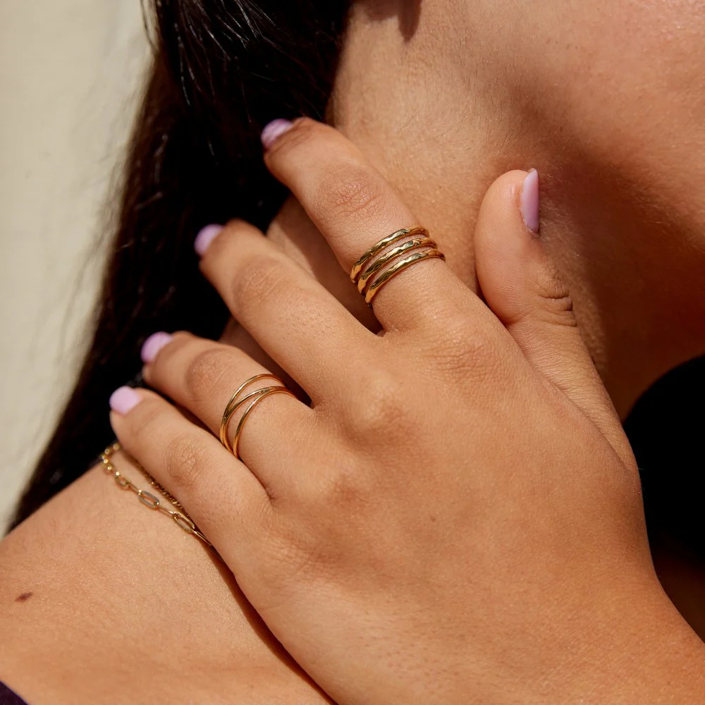 Ohio Layered Gold Ring - Image 4
