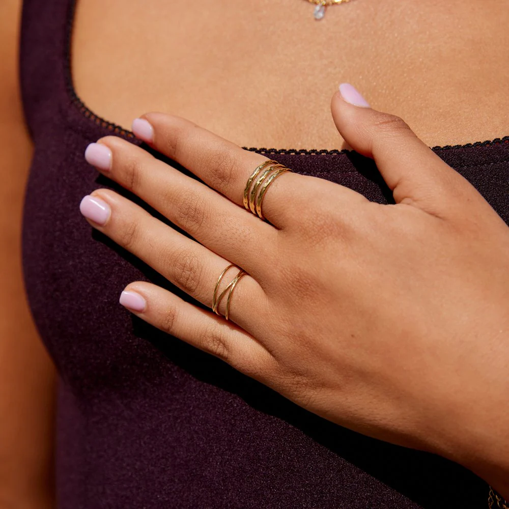Ohio Layered Gold Ring - Image 5