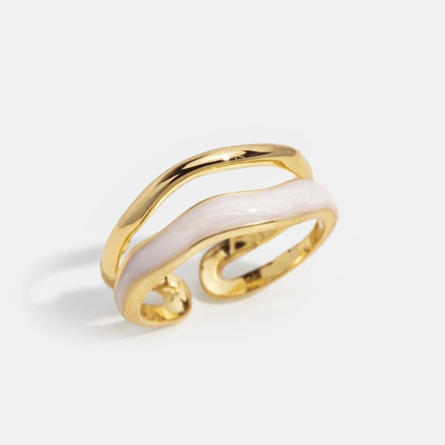 Layered Sahara Gold Ring - Image 4