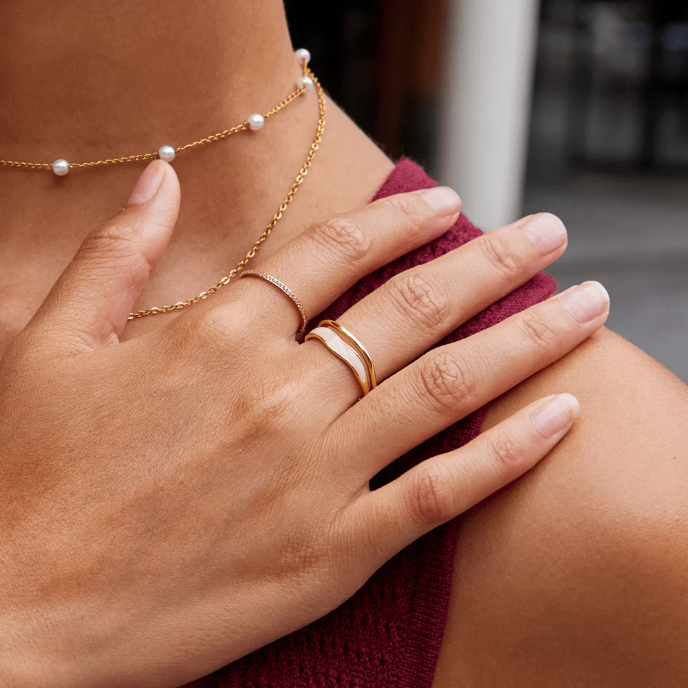 Layered Sahara Gold Ring - Image 7