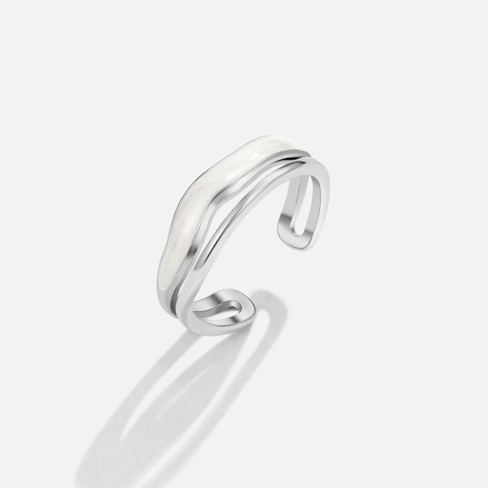 Layered Sahara Silver Ring - Image 3