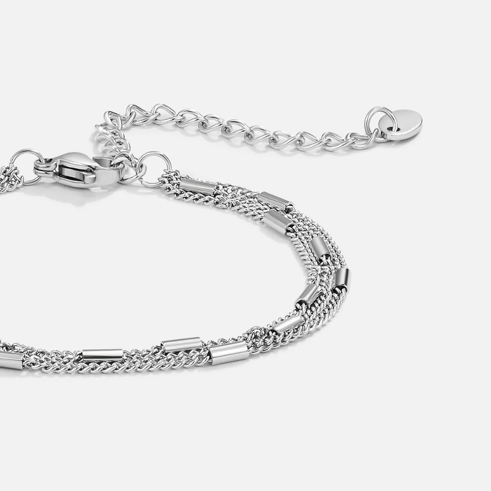 Layered Silver Alia Bracelet - Image 3