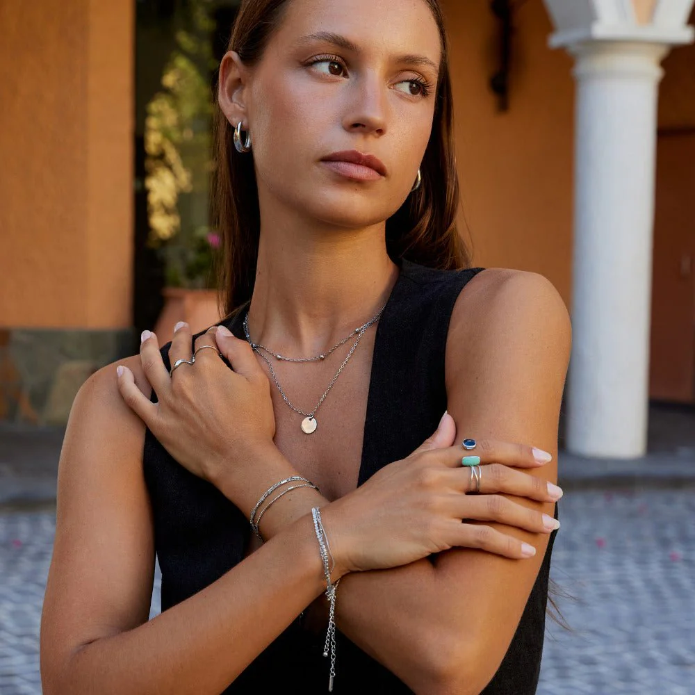 Layered Silver Alia Bracelet - Image 5