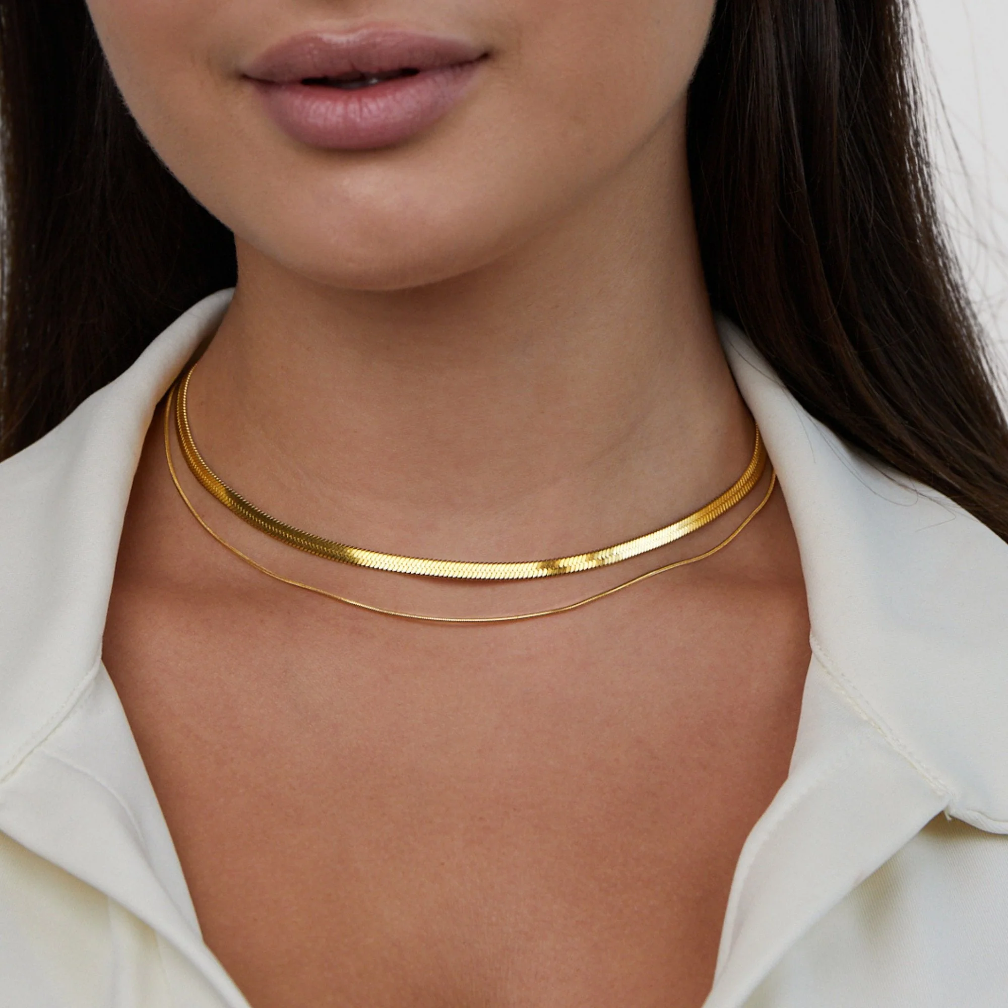 Layla 18K Gold Layered Necklace - Image 3