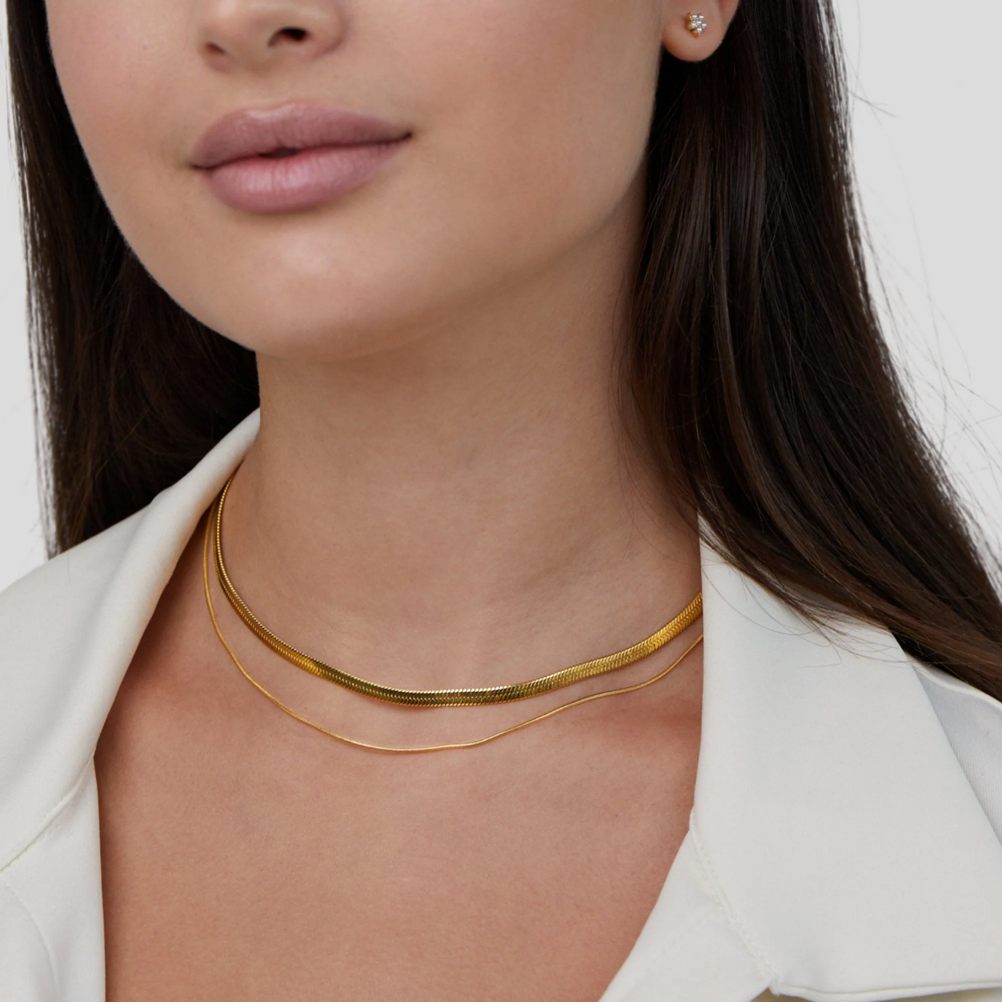 Layla 18K Gold Layered Necklace - Image 6