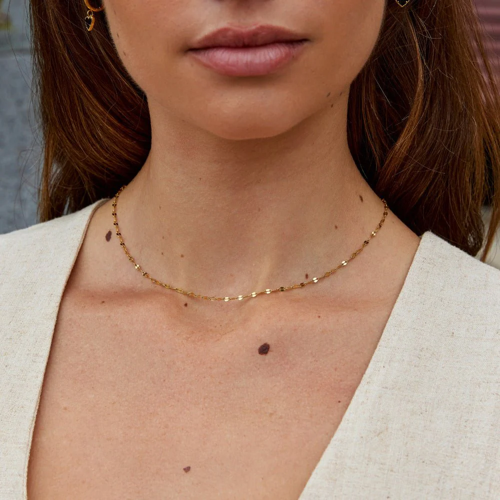 Leila Gold Chain Necklace - Image 2