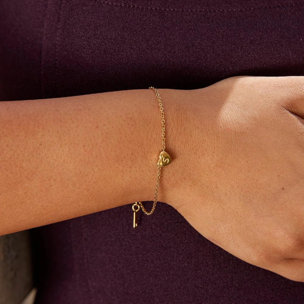 Letter Heart Bracelet - Image 2