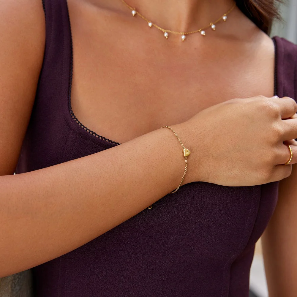Letter Heart Bracelet - Image 3