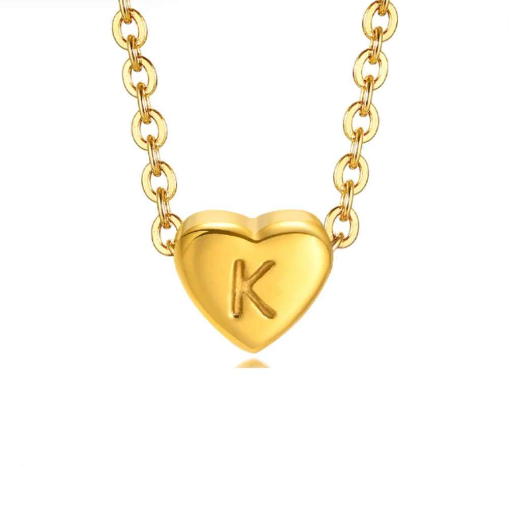 Letter Heart Necklace - Image 15