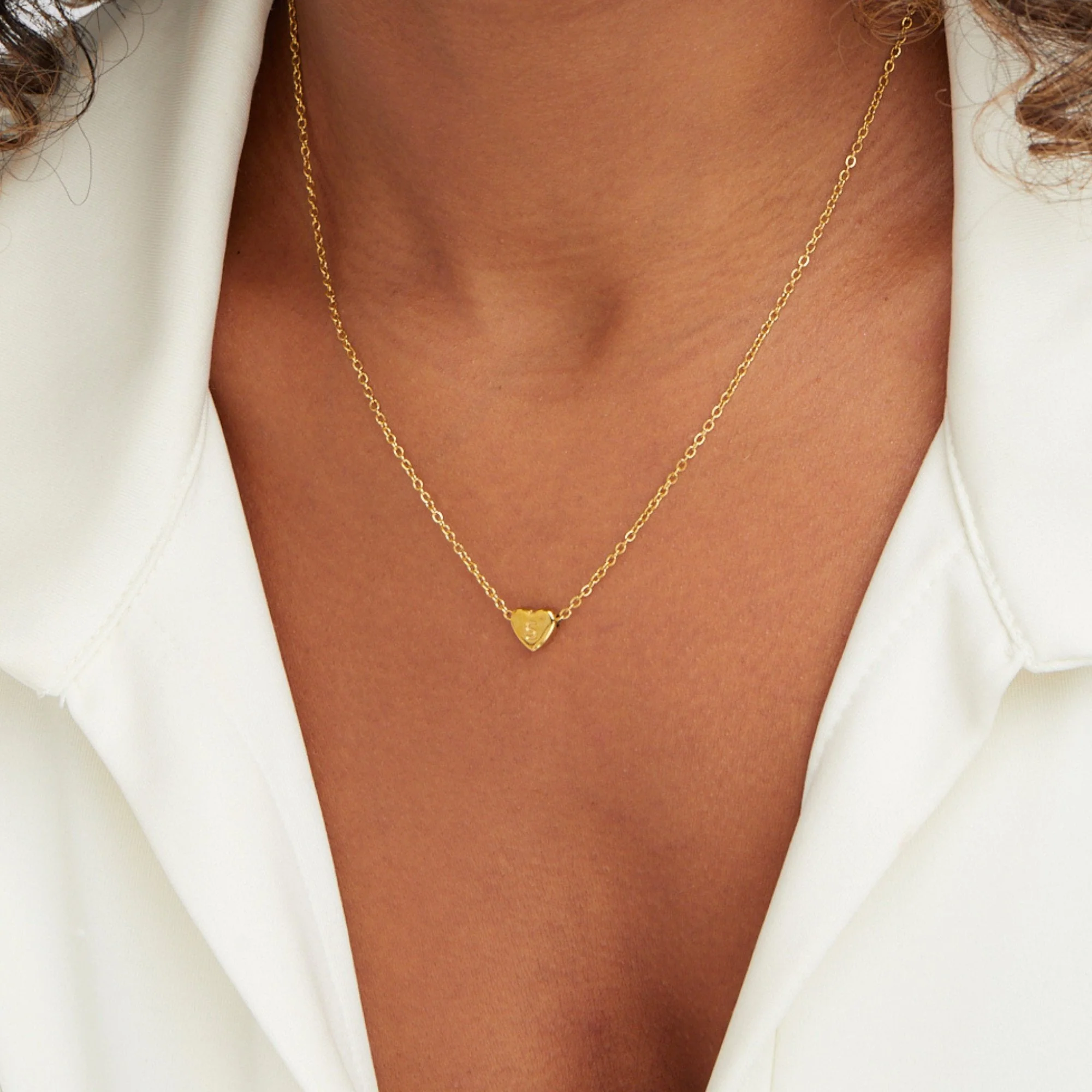 Letter Heart Necklace - Image 2
