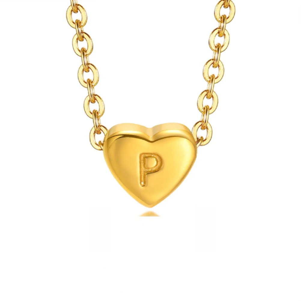 Letter Heart Necklace - Image 21