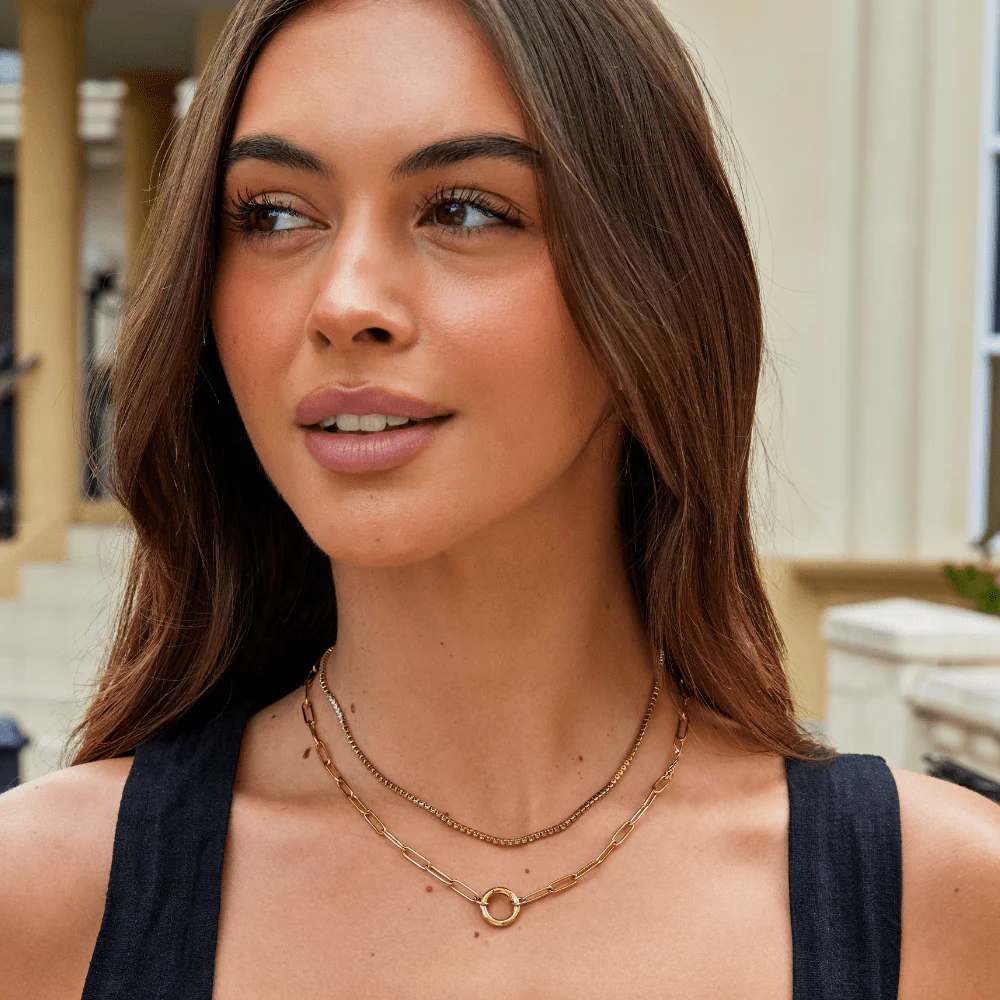 Cordelia Gold Crystal Necklace - Image 3