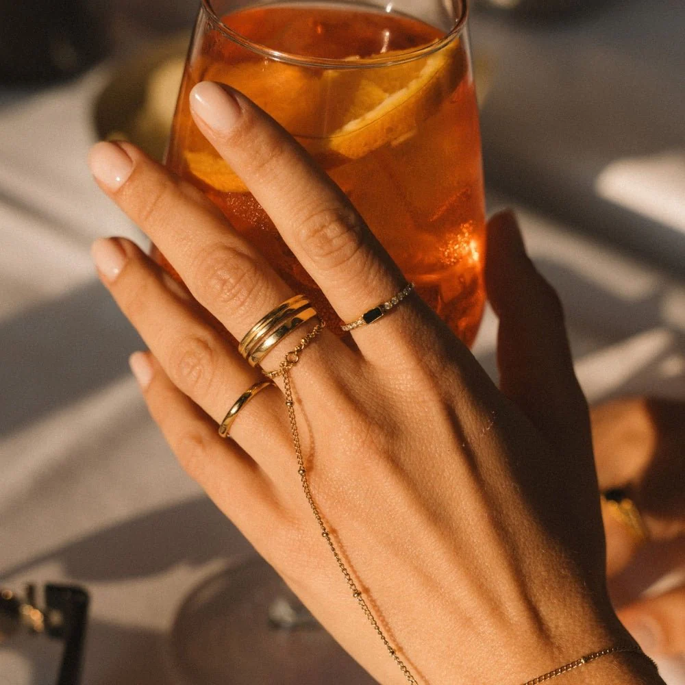 Lia Layered Gold Ring - Image 2