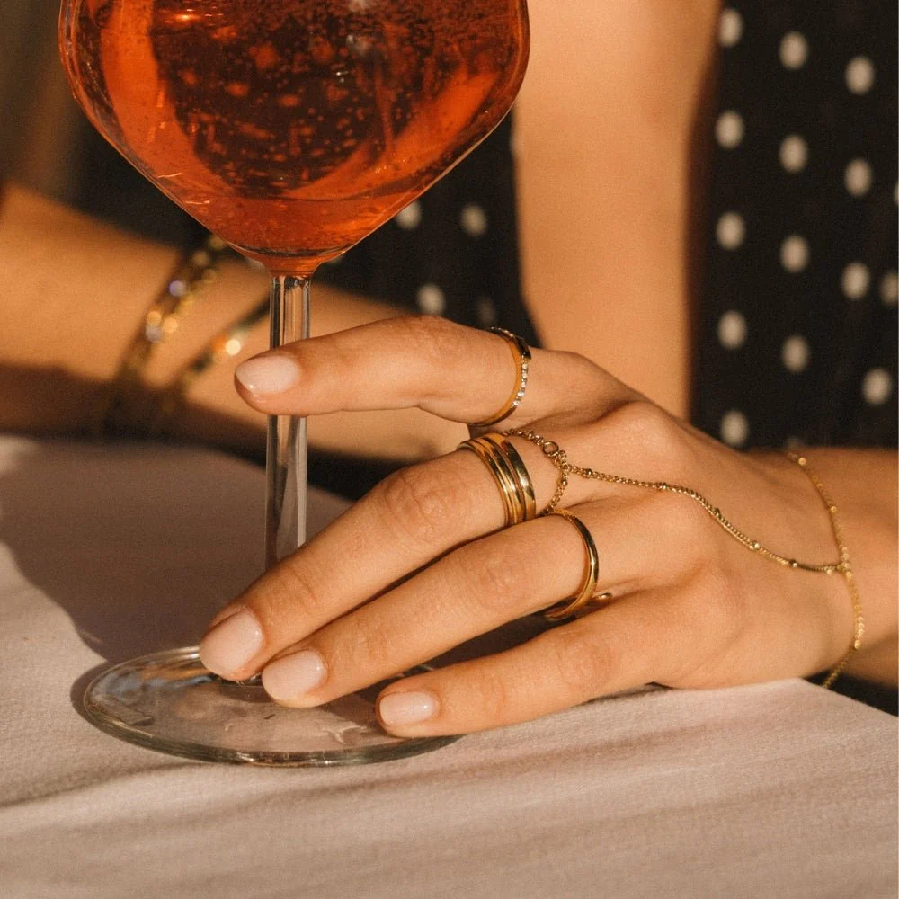 Lia Layered Gold Ring - Image 5