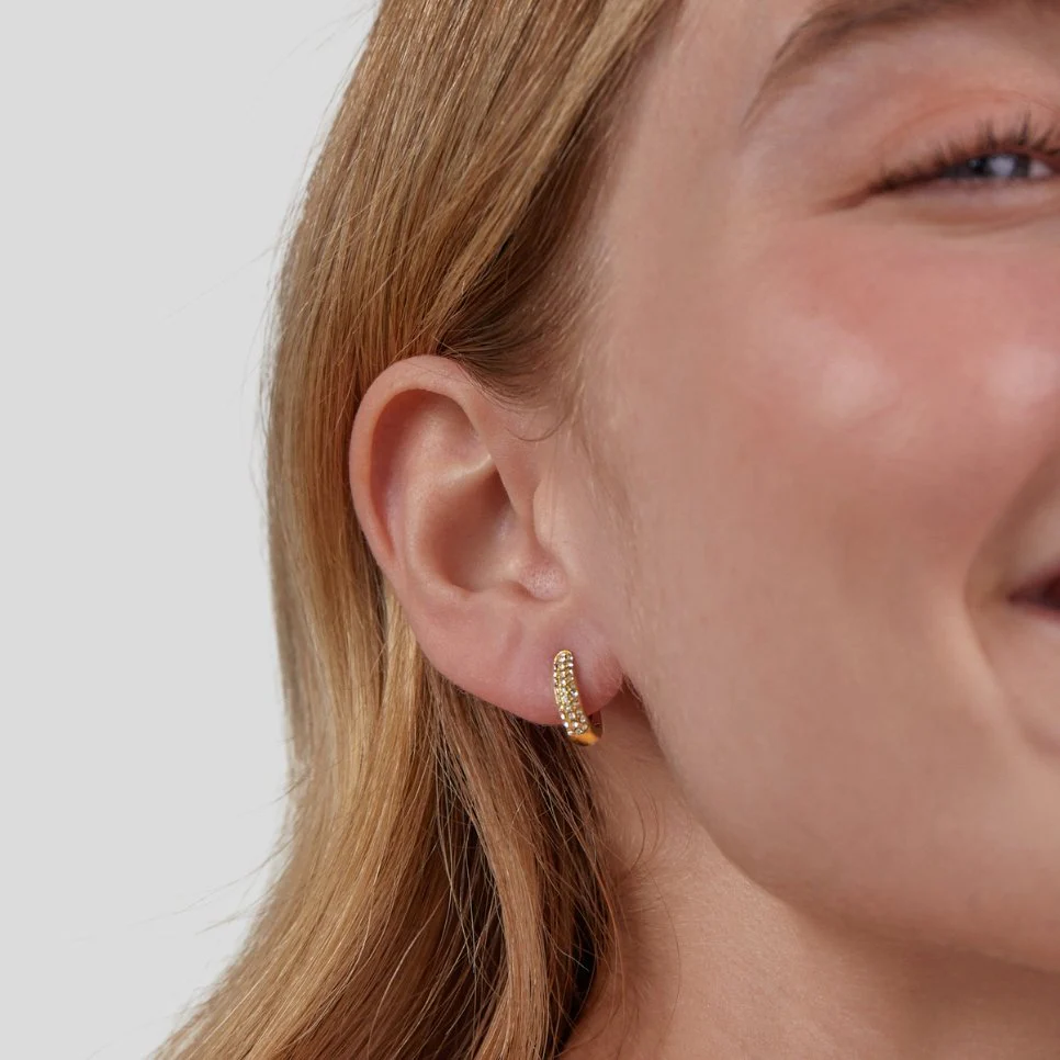 Lily Crystal Hoop Earrings - Image 6