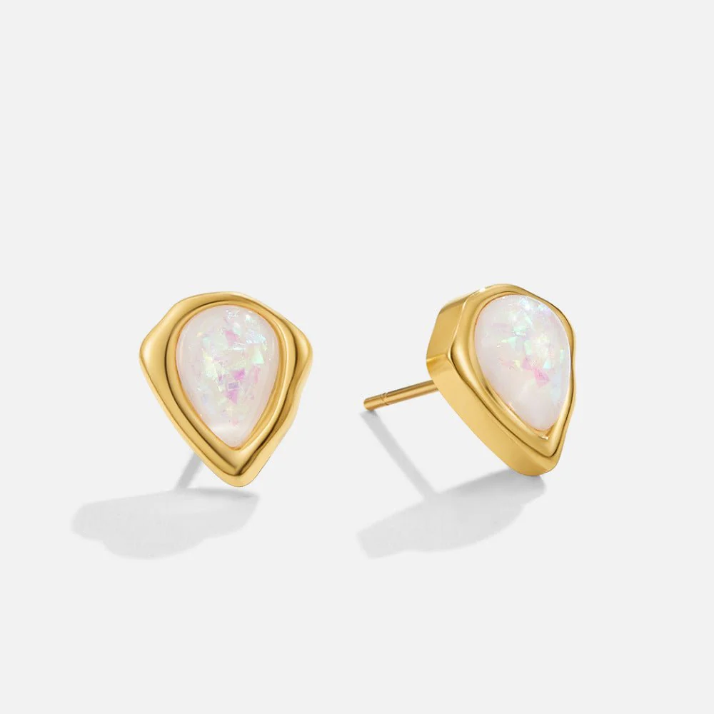 Lily Opal Stud Earrings - Image 3