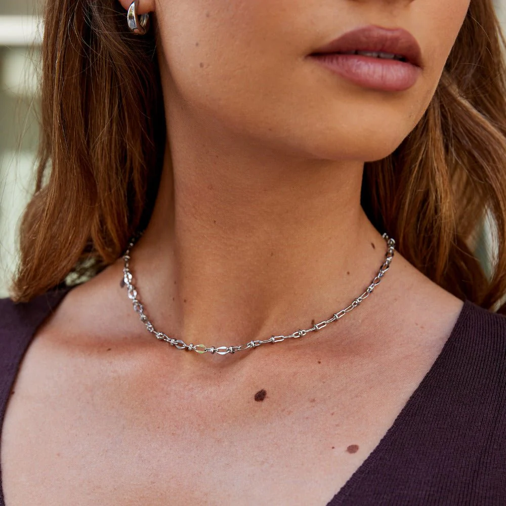 Link Chain Silver Necklace - Image 2