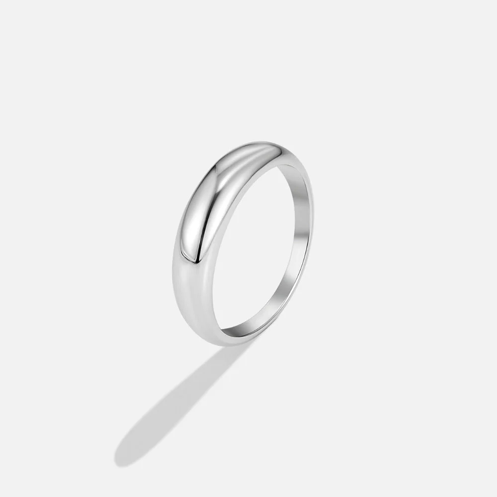 Lois Silver Band Ring - Image 3