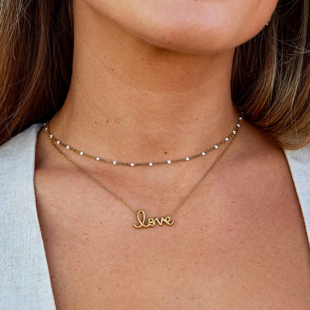 "Love" Pendant Necklace - Image 2