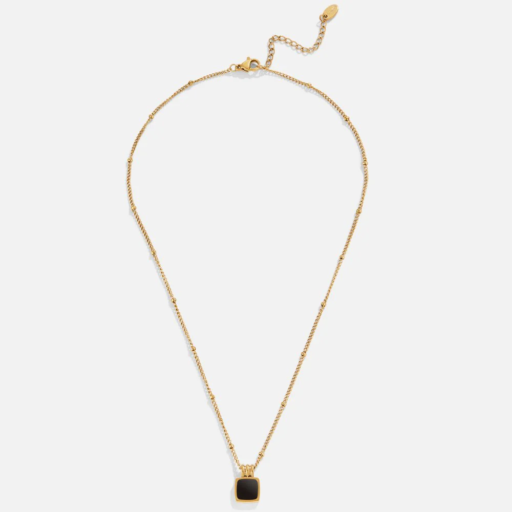 Lucia Black Pendant Necklace - Image 4