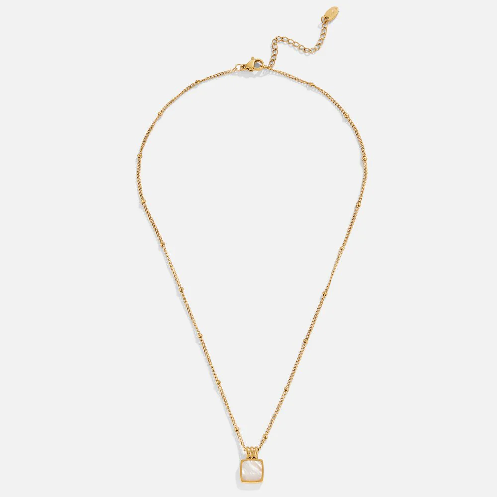 Lucia White Shell Pendant Necklace - Image 5