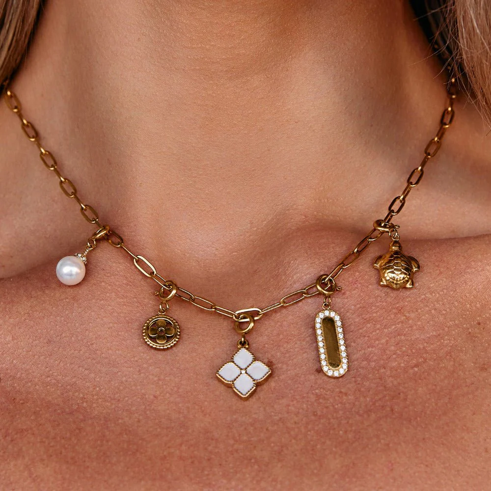 Lucky Crystal Clover Leaf Charm - Image 2