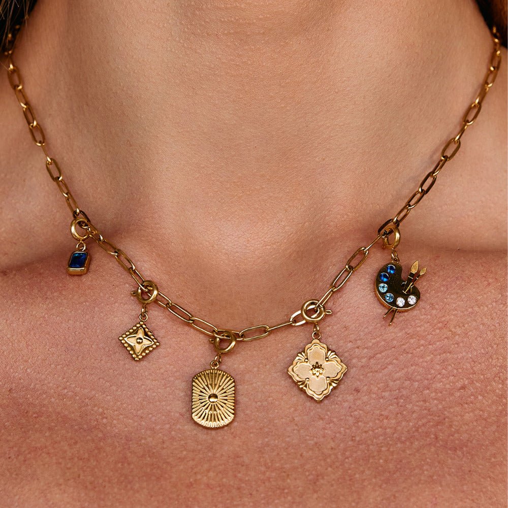 Lucky Gold Clover Leaf Charm - Image 3