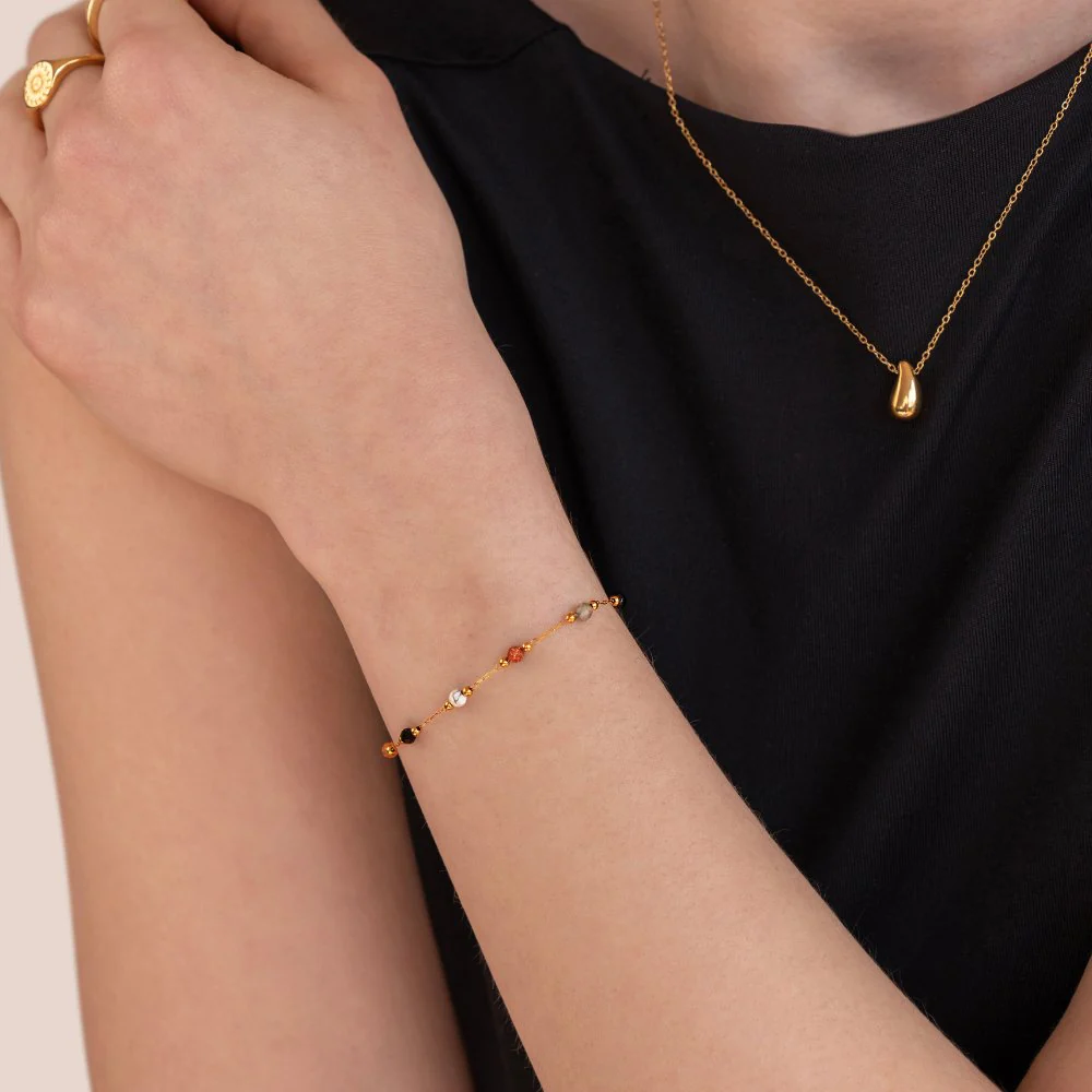 Lulu Beaded Stone Bracelet - Image 2