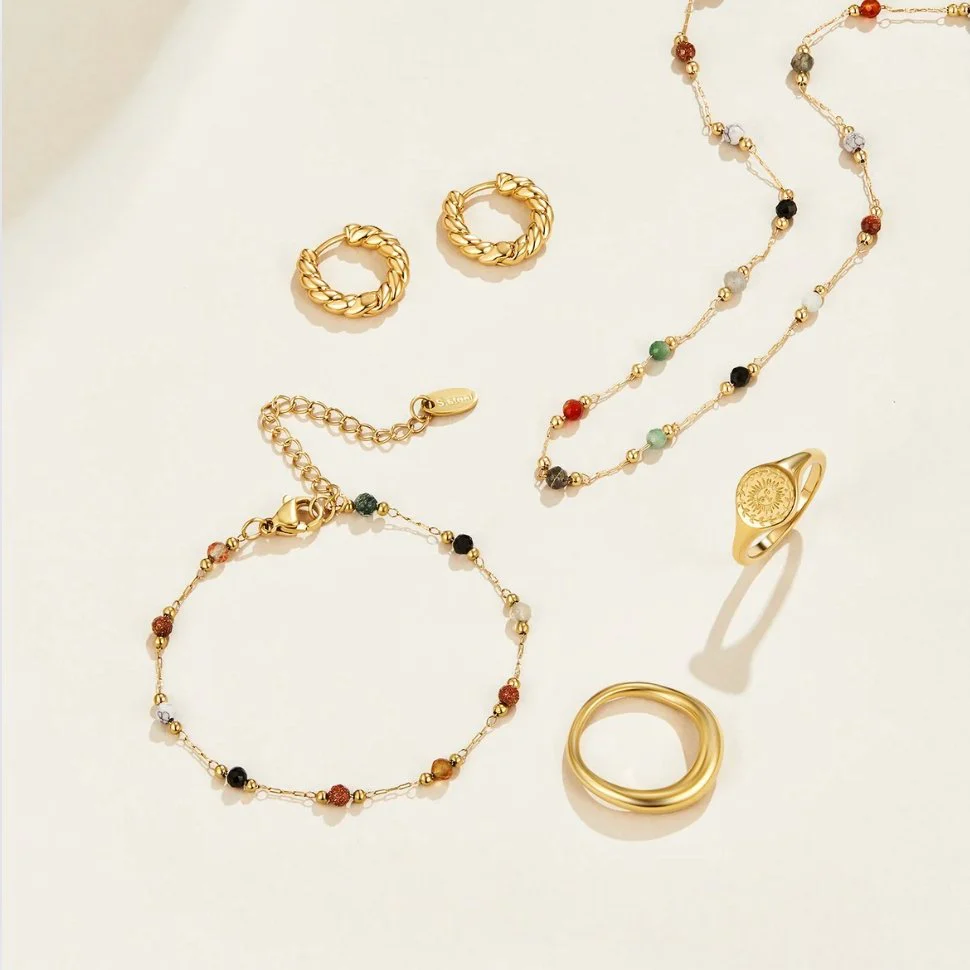 Lulu Beaded Stone Bracelet - Image 5