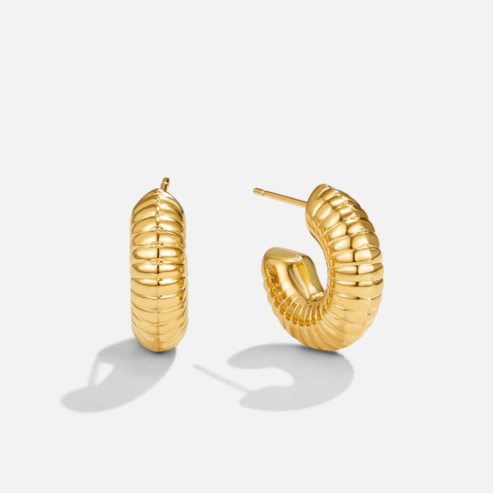 Lulu Spring Hoop Earrings - Image 4