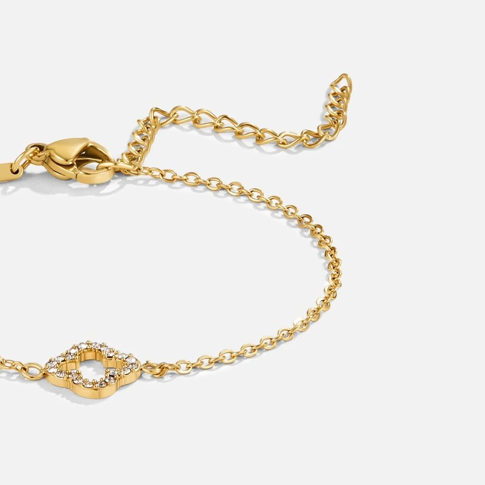 Luxe Crystal Clover Bracelet - Image 3