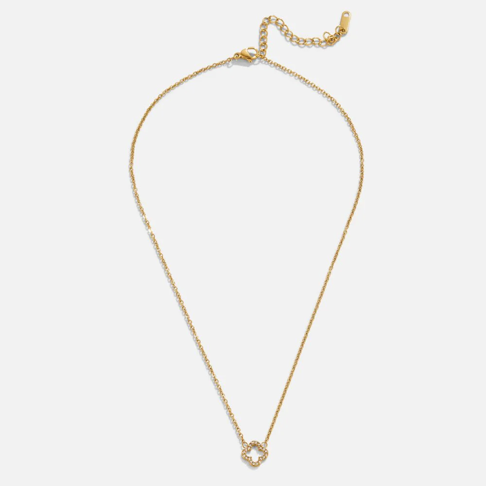 Luxe Crystal Clover Necklace - Image 4
