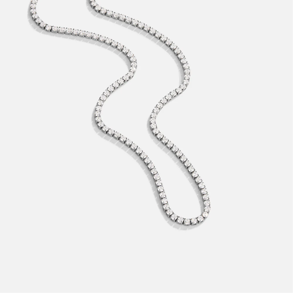 Cordelia Silver Crystal Necklace