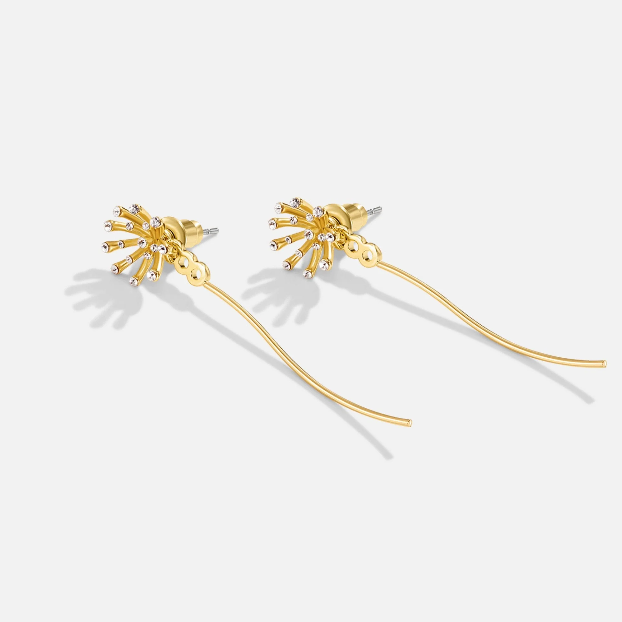 Make A Wish Dandelion 18K Gold Earrings - Image 7
