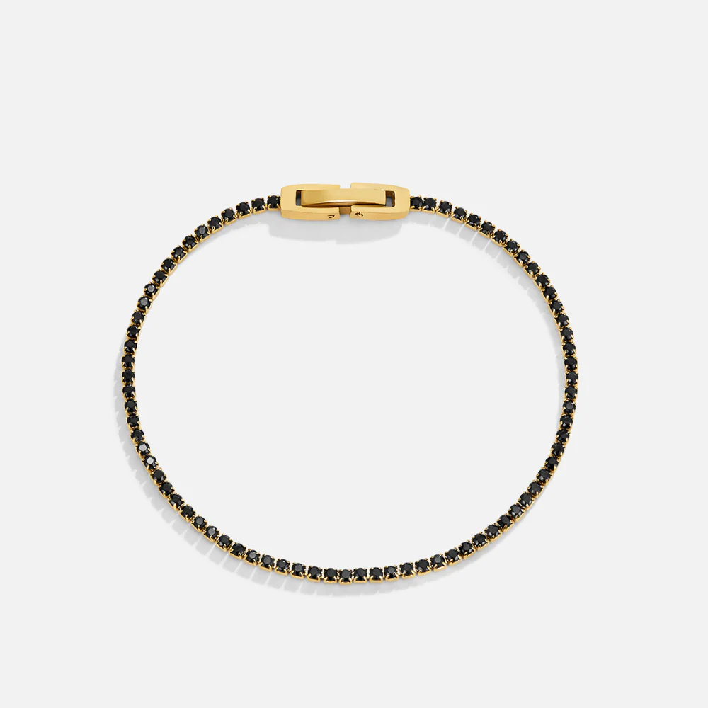Midnight Black Crystal Bracelet - Image 3