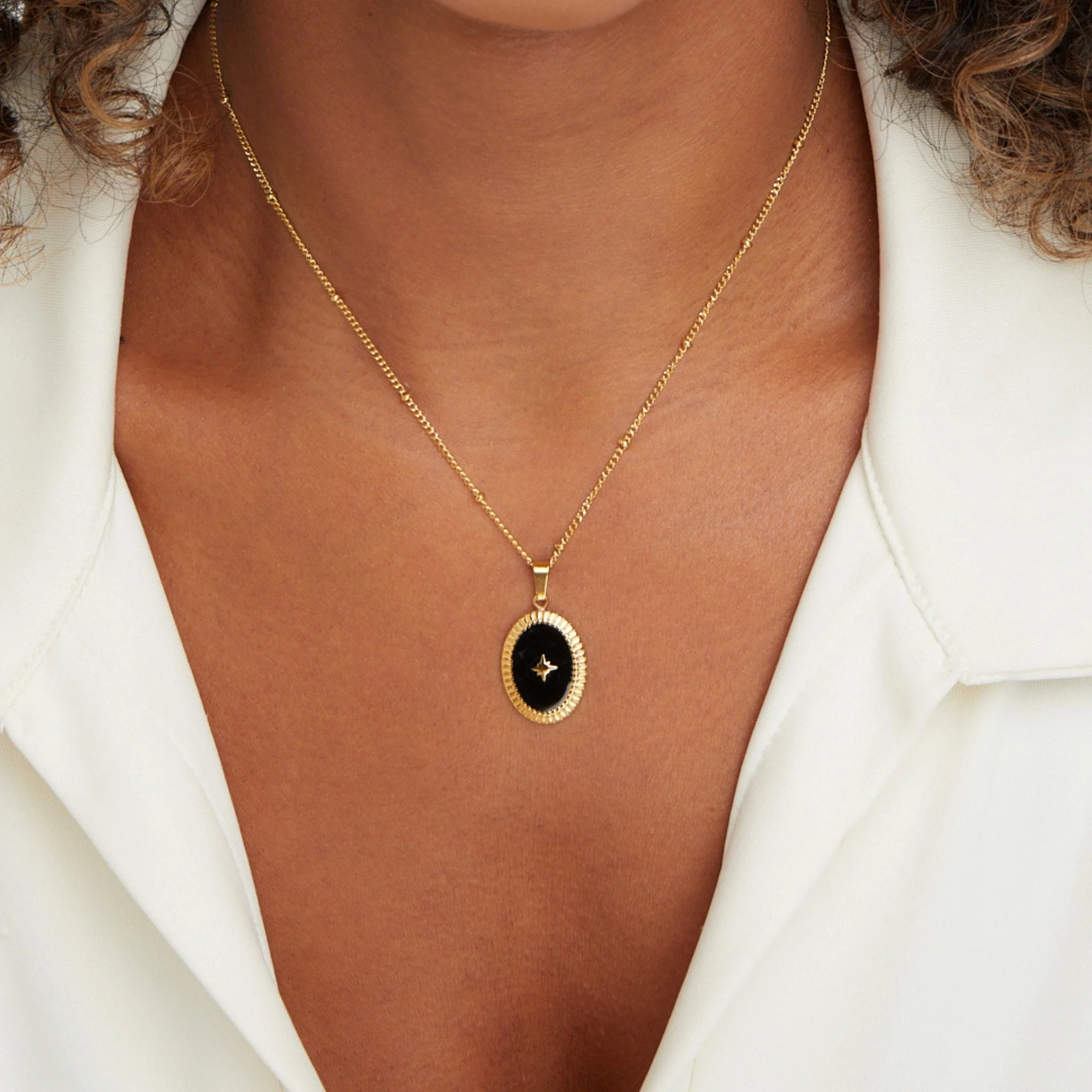 Midnight Star Onyx Necklace - Image 2