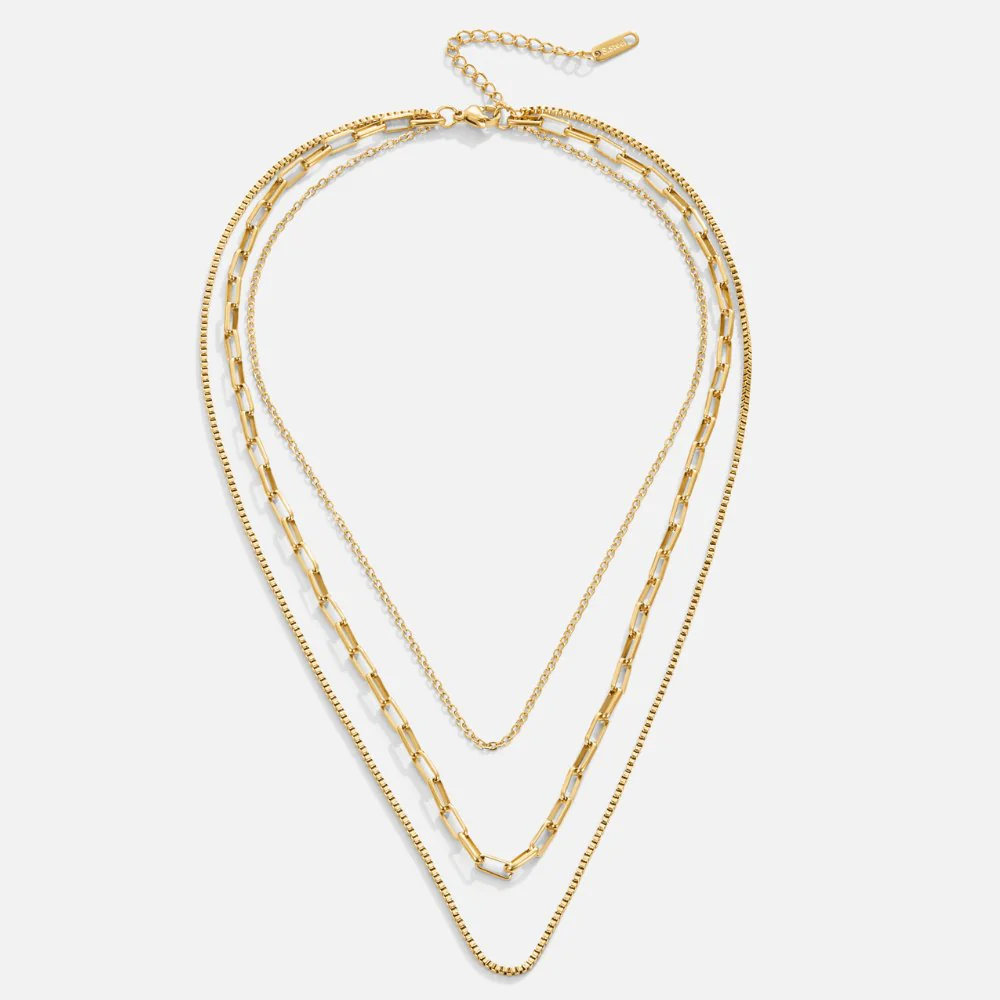 Miela Layered Chain Necklace - Image 5