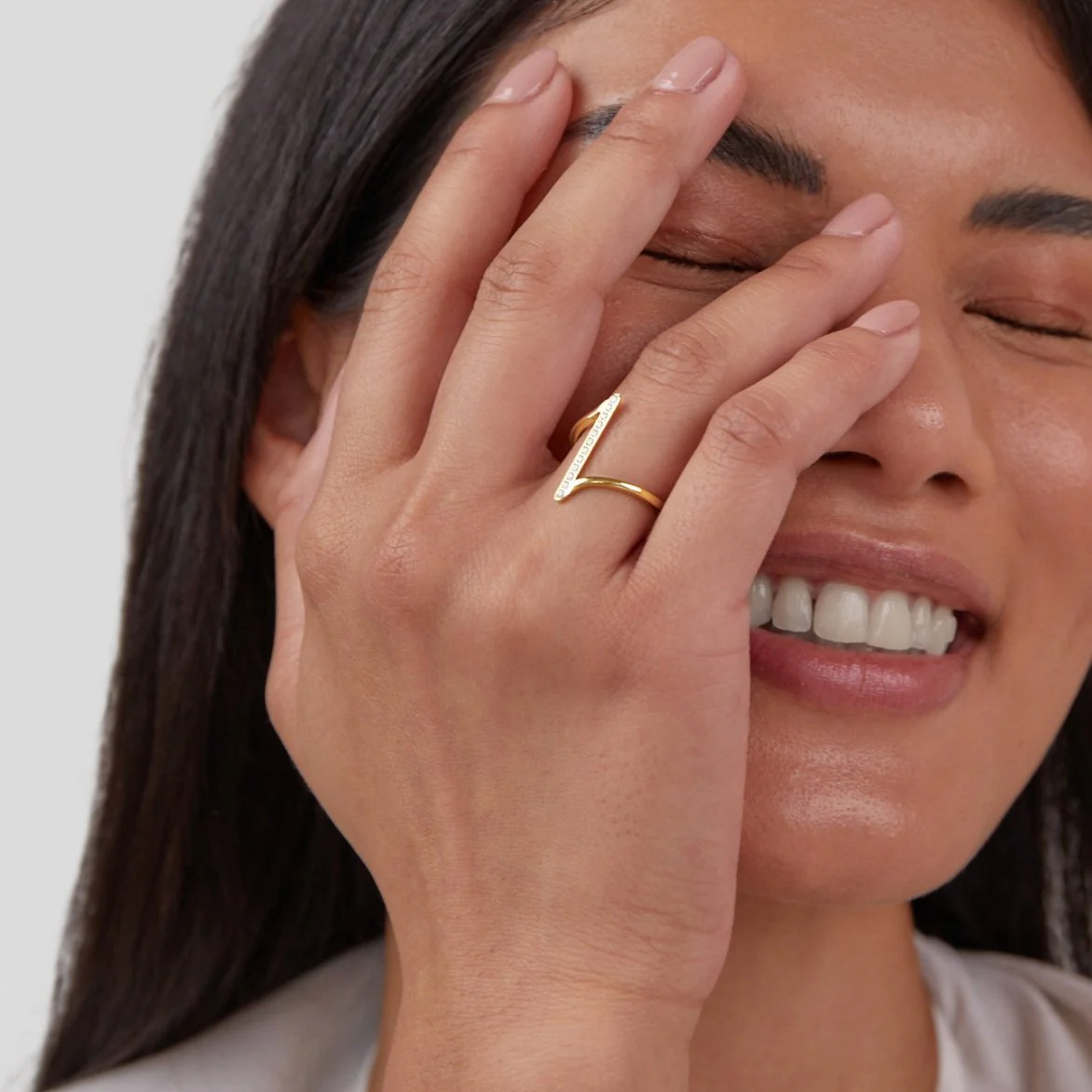 Mila Twisted Gold Ring - Image 4